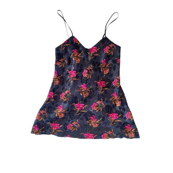 Vintage 90s Y2K Gold Label Victoria's Secret Slip Dress Floral Strappy Lingerie - Picture 2 of 7